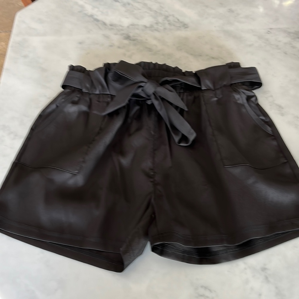 New, black shorts